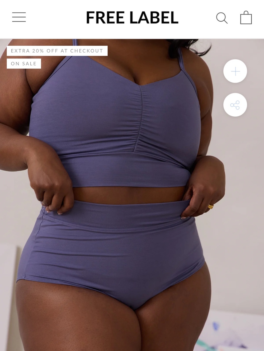 Free Label bralette set